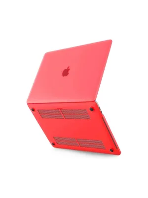 Apple Macbook Pro 13 2021 Macbook Buzlu Kapak - Kırmızı