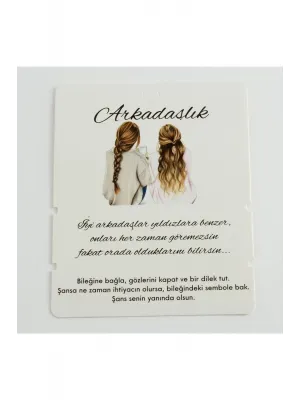 Arkadaşlık Bileklik Kartı
