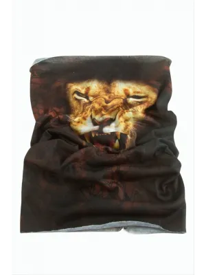 Aslan Desenli Baff Boyunluk
