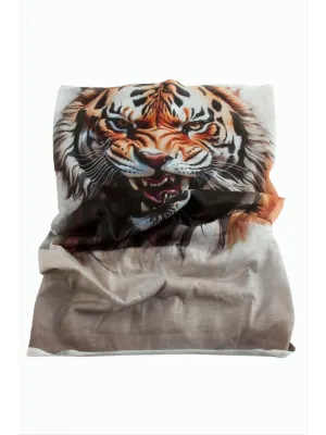 Aslan Desenli Baff Boyunluk