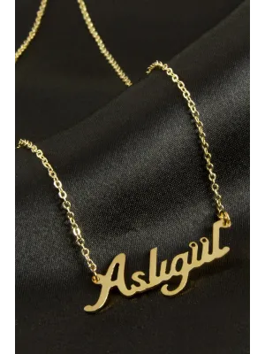 Aslıgül İsimli Kolye (Kişiye Özel)