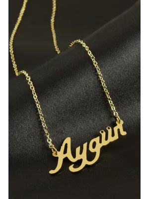 Aygün İsimli Kolye (Kişiye Özel)