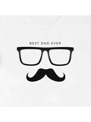 Babalar Günü Baskılı T-shirt - Beyaz
