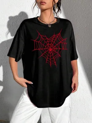 Baskılı T-shirt - Siyah