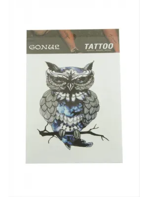 Baykuş Tattoo Dövme Sticker