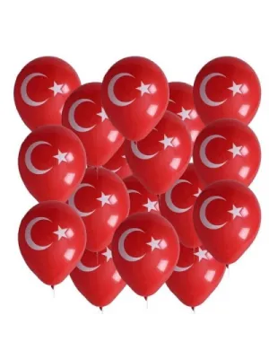 Bayraklı Balon 12inc 100 Parça