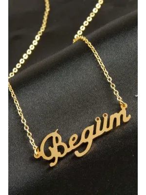 Begüm isimli kolye (Kişiye Özel)