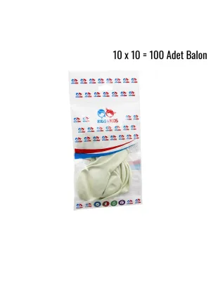 Beyaz 100pcs Balon G-90a
