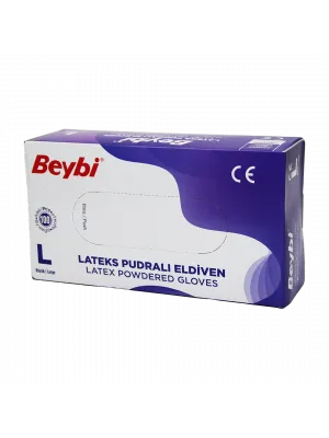 Beybi L Pudralı Muayene Eldiveni 100lü