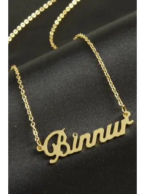 Binnur isimli kolye (Kişiye Özel)