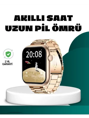 Bluetooth Arama Özellikli Akıllı Saat Uzun Pil Ömürlü