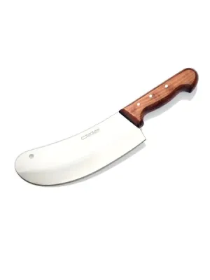 Bursa Paslanmaz Mutfak Soğan Satırı, Börek Bıçağı No:2, 18 Cm - Ahşap Sap