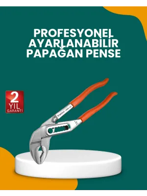 Çelik Alaşımlı Ayarlı Papağan Pense Yalıtımlı Sap