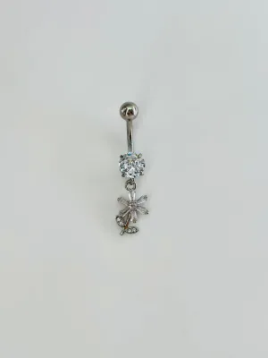 Çiçek Detaylı Göbek Piercing - Pg0110
