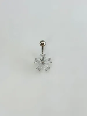 Çiçek Detaylı Göbek Piercing - Pg0133