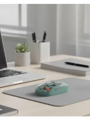 Çift Mod Bağlantılı Kablosuz Mouse Bluetooth Ve Usb Alıcılı