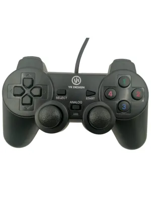 Çift Titreşimli Usb Kablolu Oyun Kolu Pc Uyumlu Vibration Gamepad