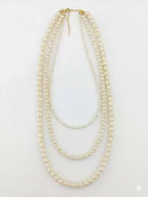 Classic Glow İnci Katman Kolye - Kl0308
