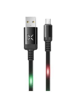Dc09 Ses Duyarlı Işıklı Micro Usb Kablo 1m 2a - Siyah