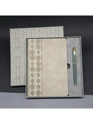 Deri Defter Ve Kalem Set