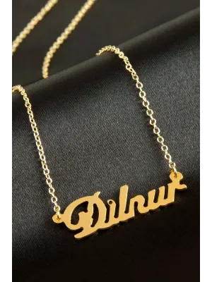 Dilnur İsimli Kolye (Kişiye Özel)