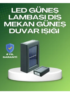 Dış Mekan Güneş Paneli İle Aydınlatma Lambası
