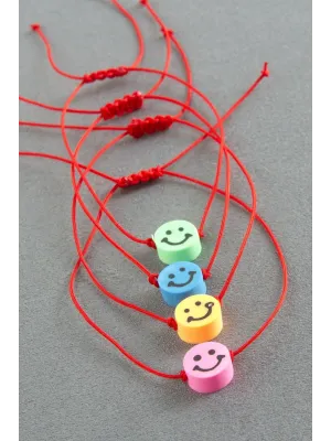 Emoji Makrome İp Bileklik