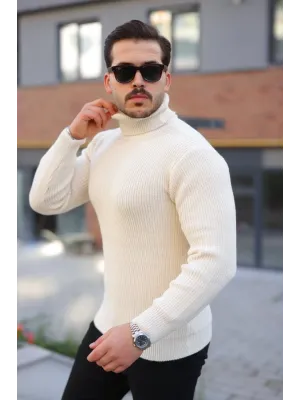 Erkek Boğazlı Örme Kazak