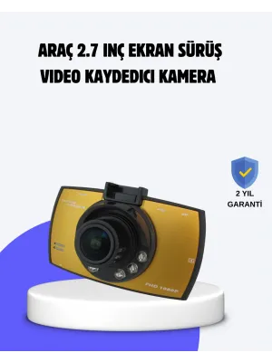 Full Hd Araç Kamerası G Sensor Gece Görüşlü Dash Cam