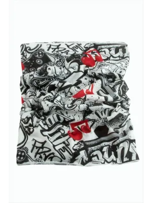 Gitar Nota Desenli Baff Boyunluk