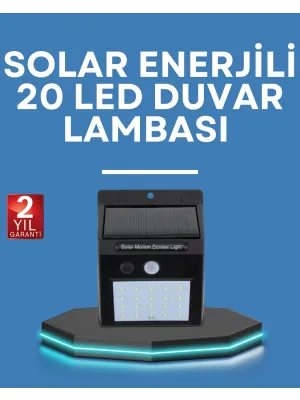 Hareket Algılamalı Solar Led Güvenlik Lambası
