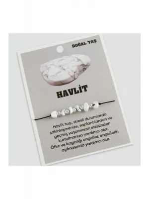 Havlit Doğaltaşlı İp Bileklik