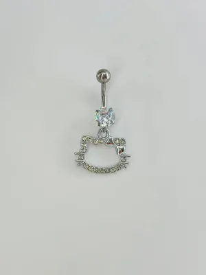 Hello Kıtty Detaylı Göbek Piercing - Pg0107
