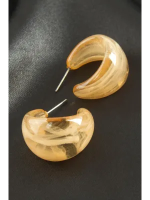 Hilal Plastik Küpe