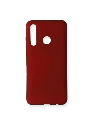 Huawei Honor 20 Lite Kılıf First Silikon - Bordo