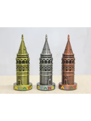 13 cm Metal Galata Kulesi