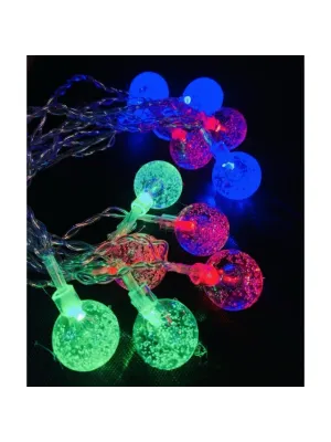 3m 20 Led Kristal Top RGB Pilli