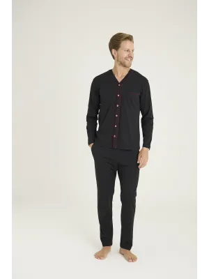 ieg™  9267 Erkek V.Yaka Boydan Düğmeli Pijama Takım