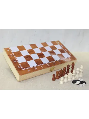 Ahşap Kutulu Satranç Model 1