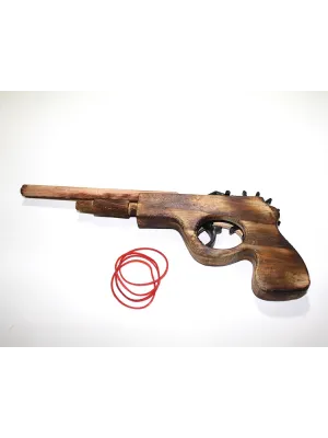 Ahşap Lastik Atan Tabanca