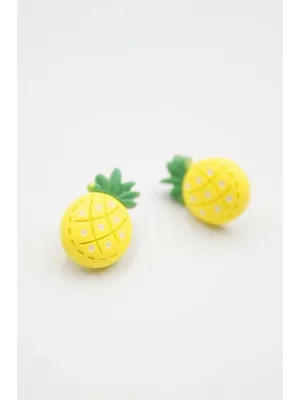 IEG - Ananas Hamur Küpe - Çok Renkli