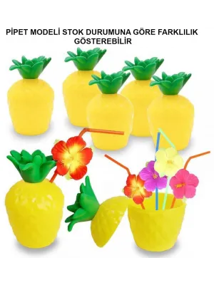 Ananas Pipetli Bardak