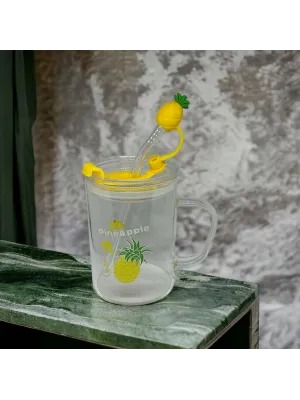 Ananas Tasarımlı Kupa Bardak