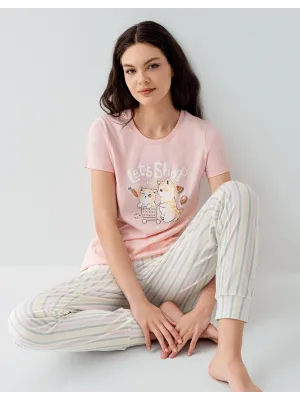 ieg™ Arnetta 3571-S Kısa Kol Pijama Takımı