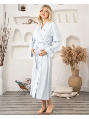 ieg™ Bone 5930 Lycra Nevrürlü Şal Yaka Sabahlık