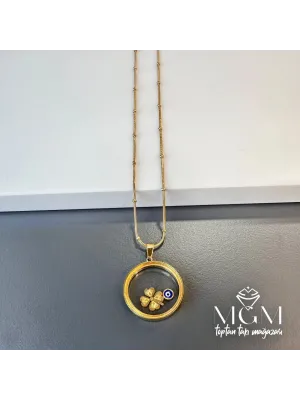 IEG - Çelik Camlı Kolye