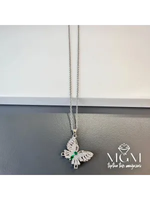 IEG - Çelik Kolye  Kelebek Detaylı