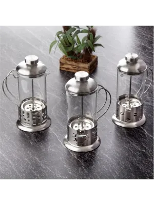 Çelik Kulplu Cam French Press - 350 ml