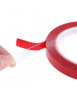 Çift Taraflı Şeffaf Akrilik Silikon Bant 15mm x 10 Metre