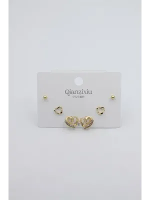 IEG - Çoklu Set Küpe - Altın
